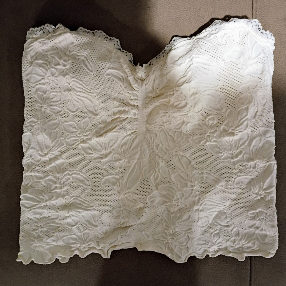 Full Tilt White Lace Crop Top